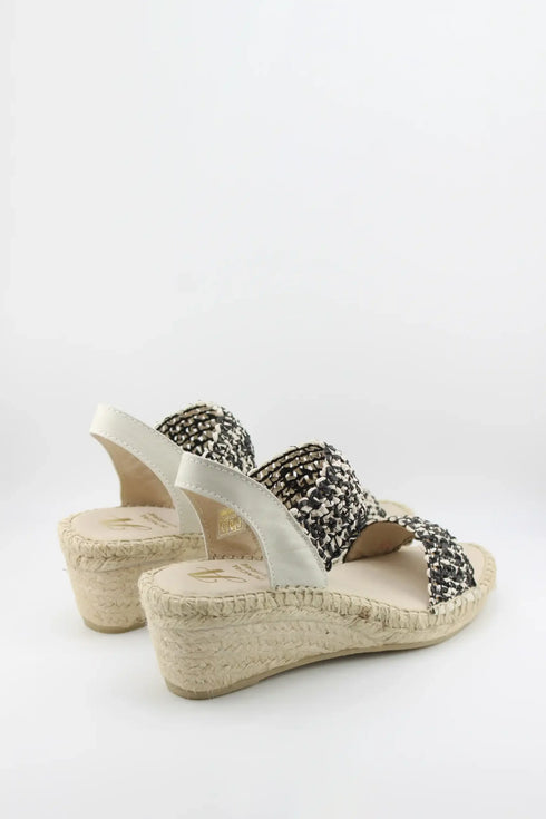 Juncal Aguirre Woven Strap Wedge Sandal