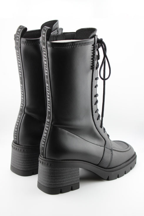 Hispanitas Lace-Up Chunky Heel Ankle Boots