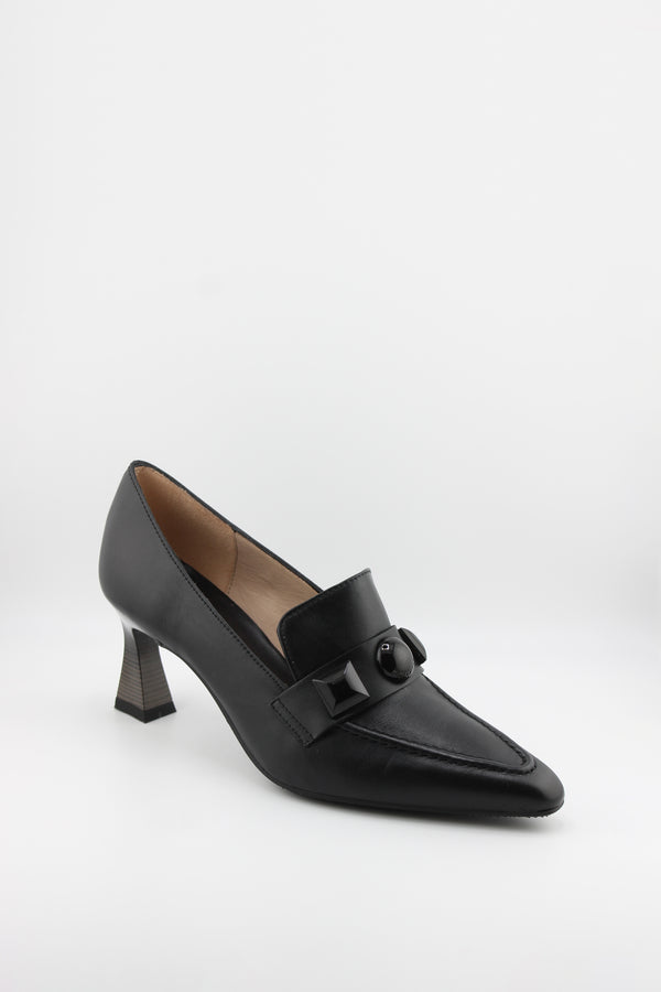 Hispanitas Pointed-Toe Loafer with Block Heel