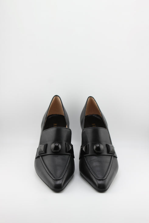 Hispanitas Pointed-Toe Loafer with Block Heel