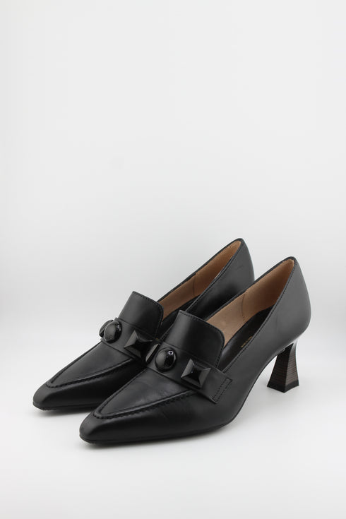 Hispanitas Pointed-Toe Loafer with Block Heel
