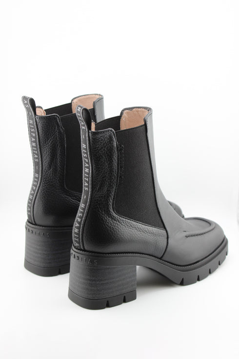 Hispanitas Chunky Sole Leather Ankle Boots