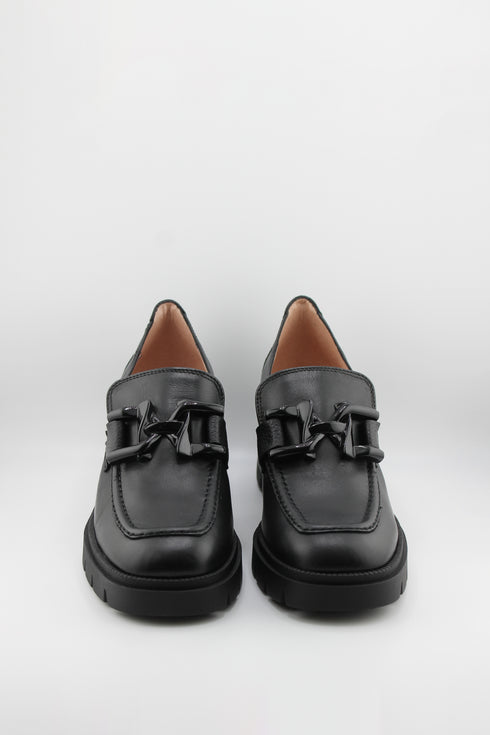 Hispanitas Chunky Heeled Loafers with Buckle