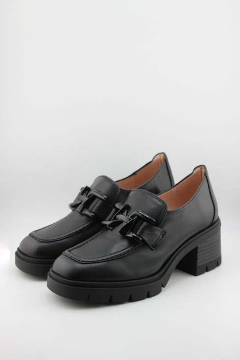 Hispanitas Chunky Heeled Loafers with Buckle