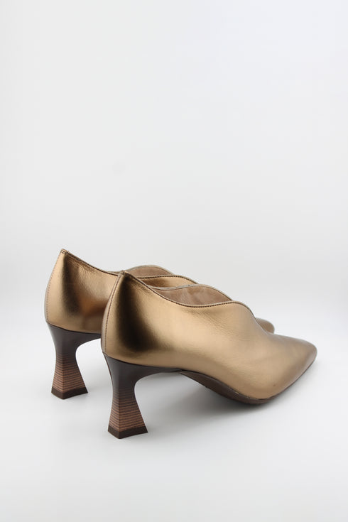 Hispanitas Pointed Toe Leather Heeled Loafers