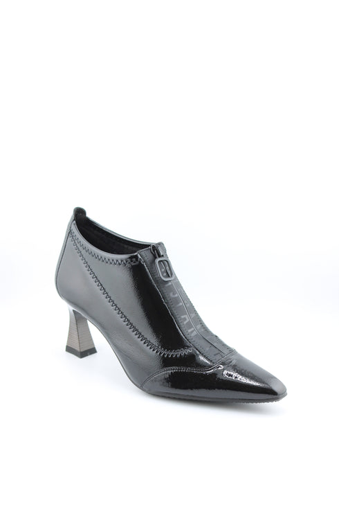Hispanitas Pointed Toe Zipper Kitten Heels