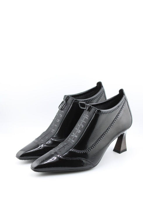 Hispanitas Pointed Toe Zipper Kitten Heels