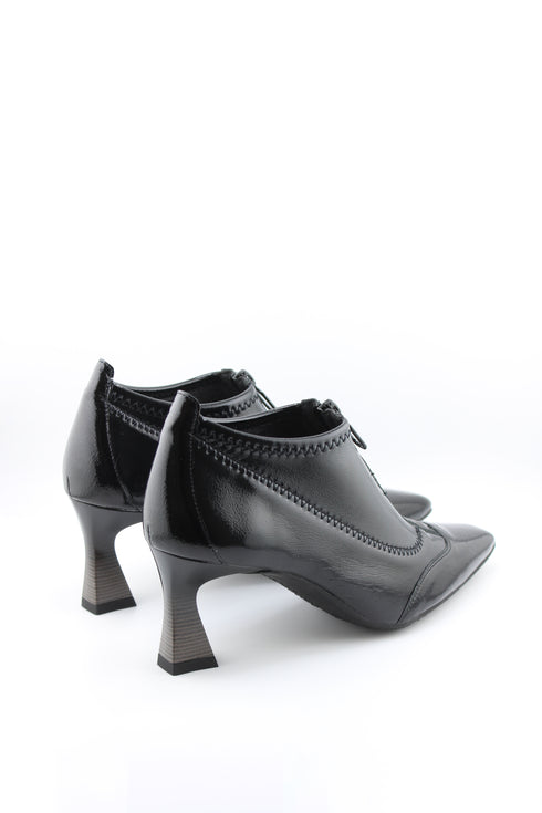 Hispanitas Pointed Toe Zipper Kitten Heels