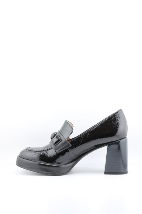 Hispanitas Block Heel Patent Leather Loafers