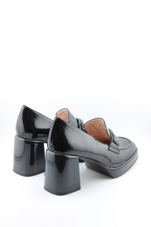 Hispanitas Block Heel Patent Leather Loafers