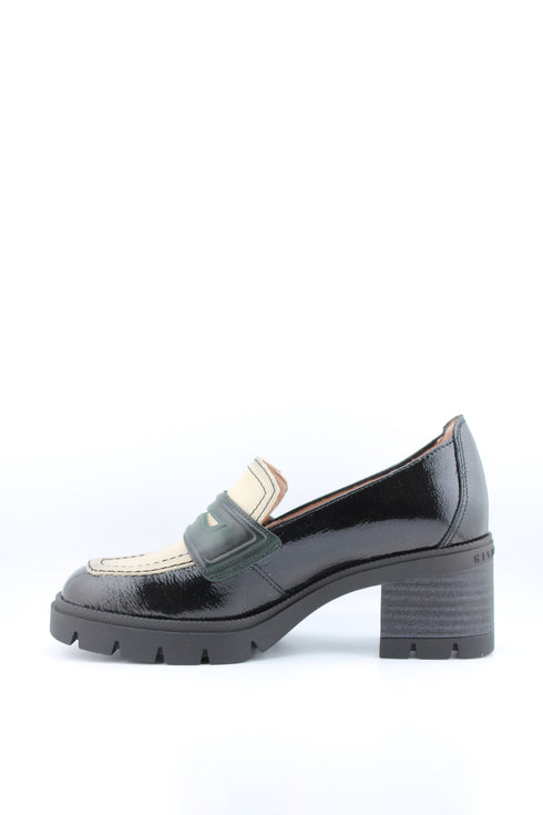 Hispanitas Patent Leather Chunky Heel Loafers
