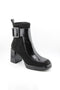 Hispanitas Patent Ankle Boots with Buckle