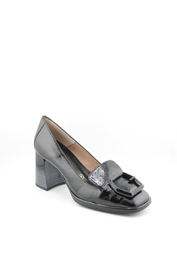 Hispanitas Patent Leather Block Heel Loafers