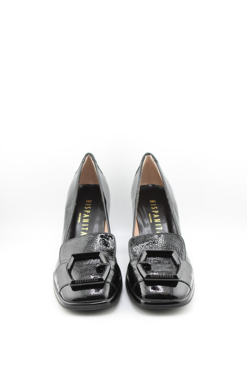 Hispanitas Patent Leather Block Heel Loafers