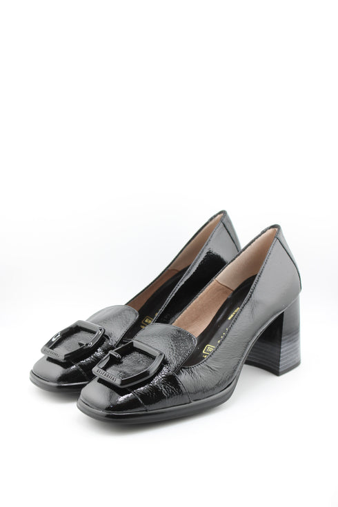 Hispanitas Patent Leather Block Heel Loafers