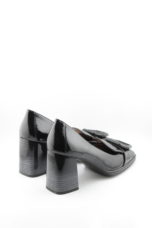 Hispanitas Patent Leather Block Heel Loafers