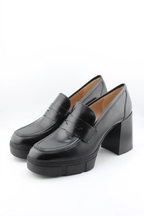 Unisa Chunky Heeled Loafer with Platform
