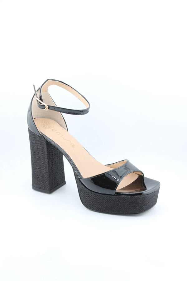 Unisa Block Heel Ankle Strap Sandal