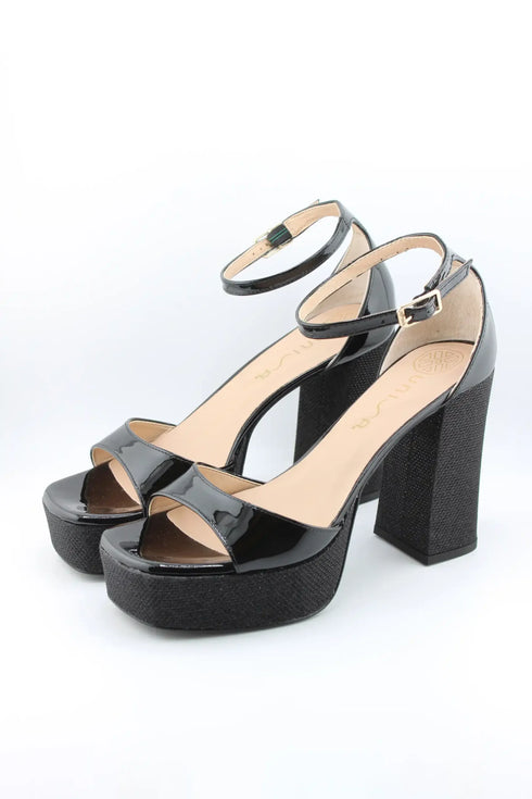 Unisa Block Heel Ankle Strap Sandal