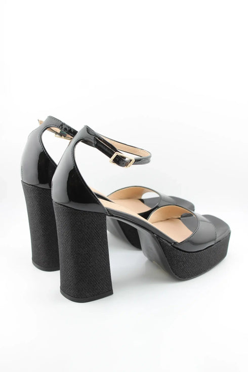 Unisa Block Heel Ankle Strap Sandal