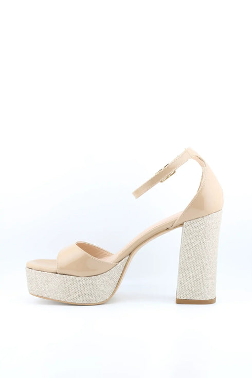 Unisa Block Heel Ankle Strap Sandal