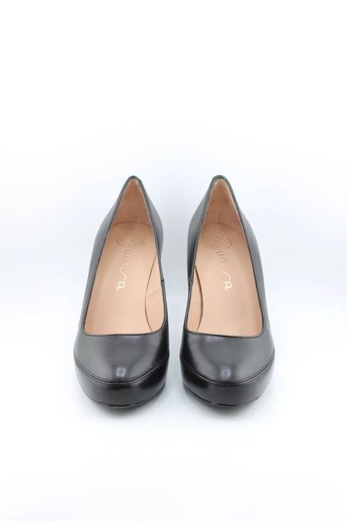 Unisa Block Heel Leather Pumps
