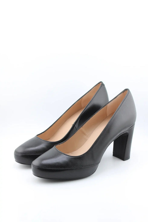 Unisa Block Heel Leather Pumps