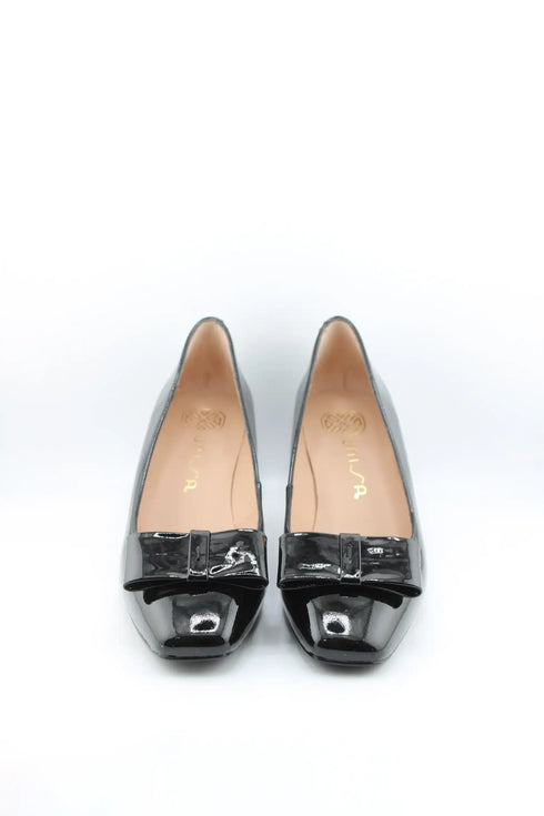 Unisa Patent Leather Block Heel Pumps