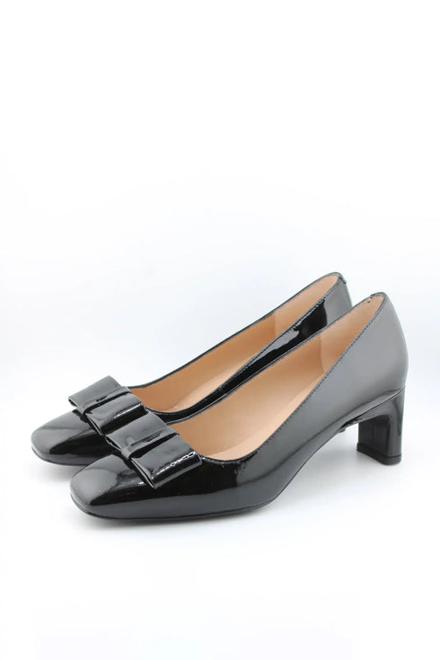 Unisa Patent Leather Block Heel Pumps