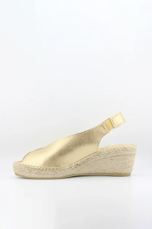 Juncal Aguirre Peep Toe Espadrille Wedge Sandals