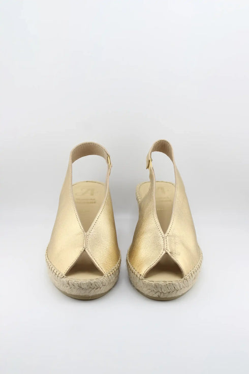 Juncal Aguirre Peep Toe Espadrille Wedge Sandals