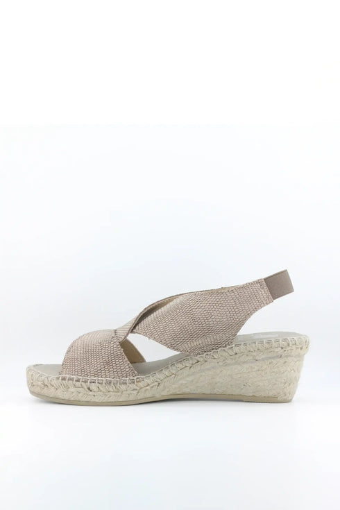 Juncal Aguirre Crisscross Wedge Sandal