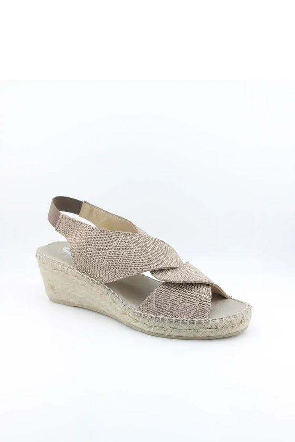 Juncal Aguirre Crisscross Wedge Sandal
