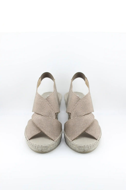 Juncal Aguirre Crisscross Wedge Sandal