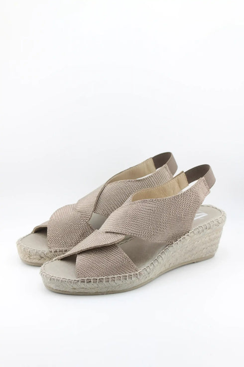 Juncal Aguirre Crisscross Wedge Sandal