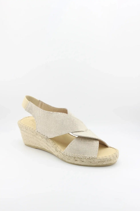 Juncal Aguirre Crisscross Wedge Sandal