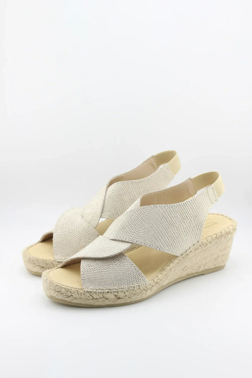 Juncal Aguirre Crisscross Wedge Sandal