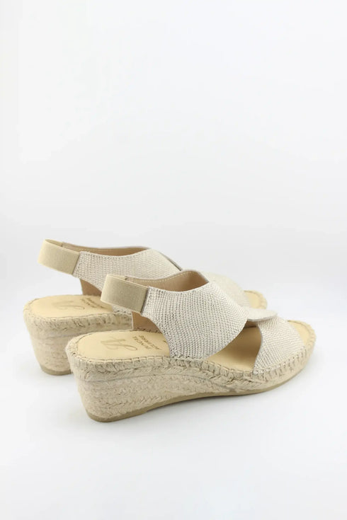 Juncal Aguirre Crisscross Wedge Sandal