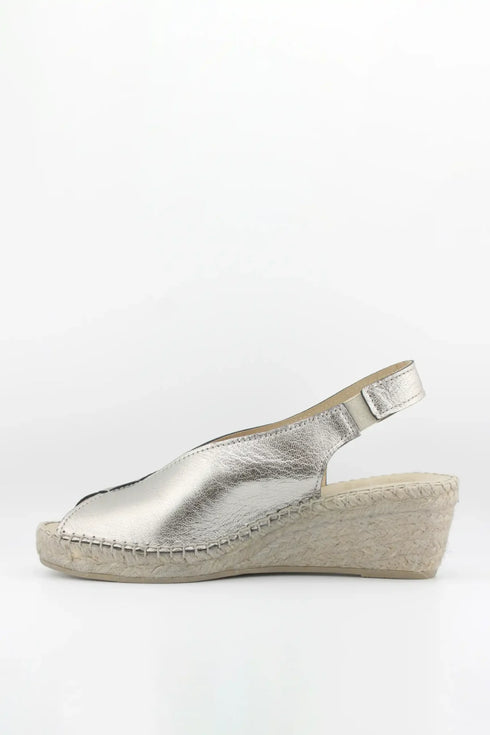 Juncal Aguirre Peep Toe Espadrille Wedge Sandals