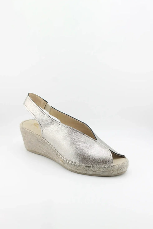 Juncal Aguirre Peep Toe Espadrille Wedge Sandals