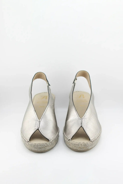 Juncal Aguirre Peep Toe Espadrille Wedge Sandals