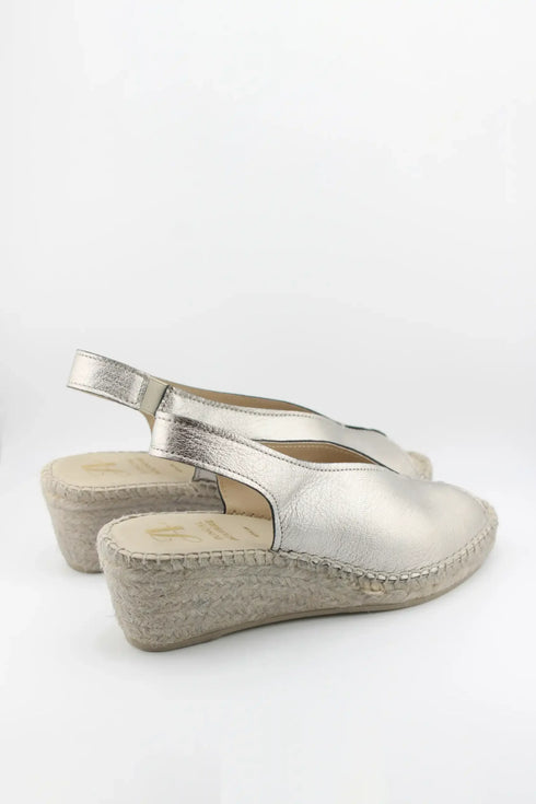 Juncal Aguirre Peep Toe Espadrille Wedge Sandals