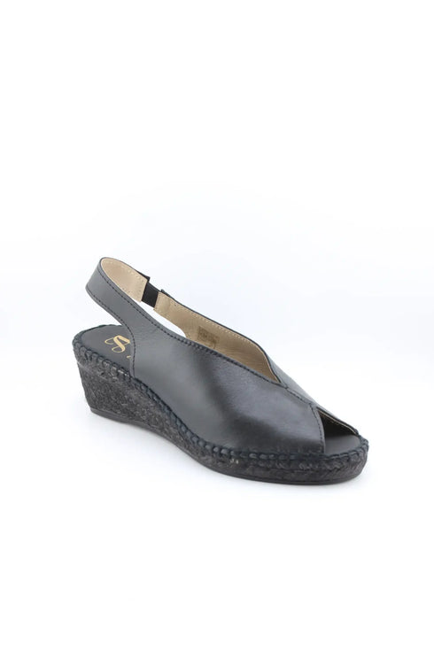 Juncal Aguirre Peep Toe Espadrille Wedge Sandals