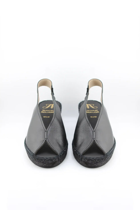 Juncal Aguirre Peep Toe Espadrille Wedge Sandals