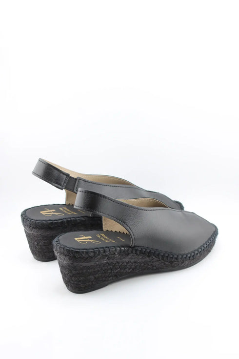 Juncal Aguirre Peep Toe Espadrille Wedge Sandals