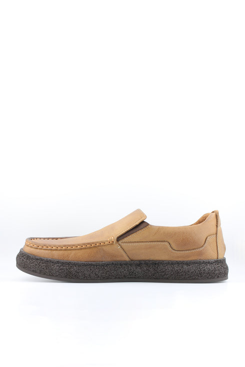 DFC Relax Men Suede Slip-On Moccasin with Textured Sole