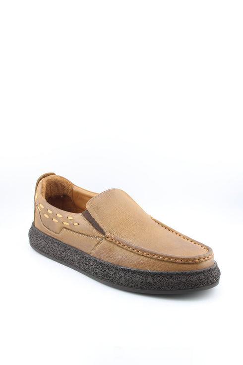 DFC Relax Men Suede Slip-On Moccasin with Textured Sole