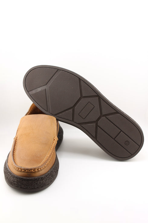 DFC Relax Men Suede Slip-On Moccasin with Textured Sole