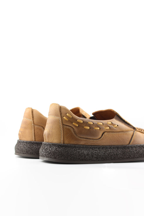 DFC Relax Men Suede Slip-On Moccasin with Textured Sole