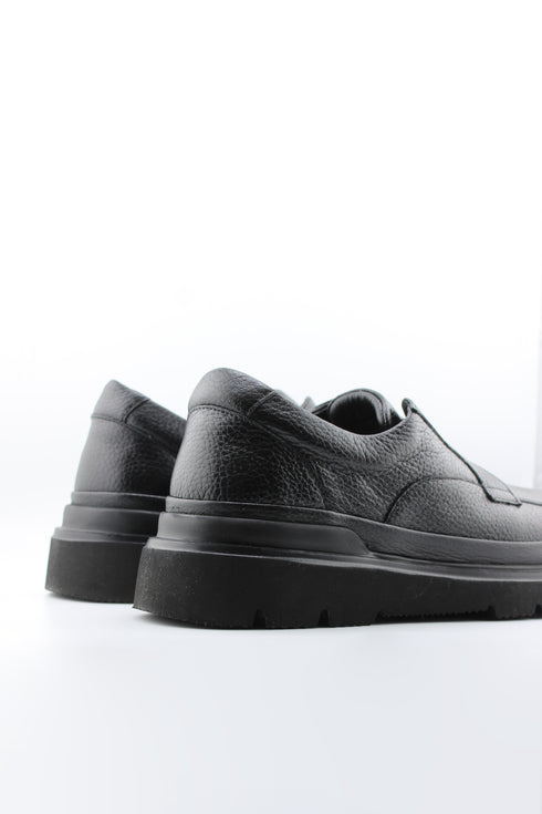 DFC Relax Men Textured Leather Slip-On Loafers